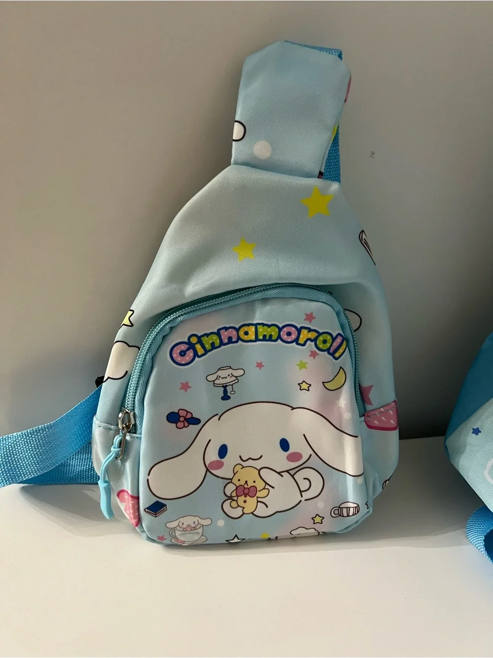 Sanrio Cinnamoroll Light Blue Kids mini Backpack, Set - 3 Piece